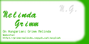 melinda grimm business card